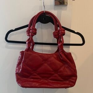 Vintage Oscar de la Renta Quilted Leather Tote Handbag